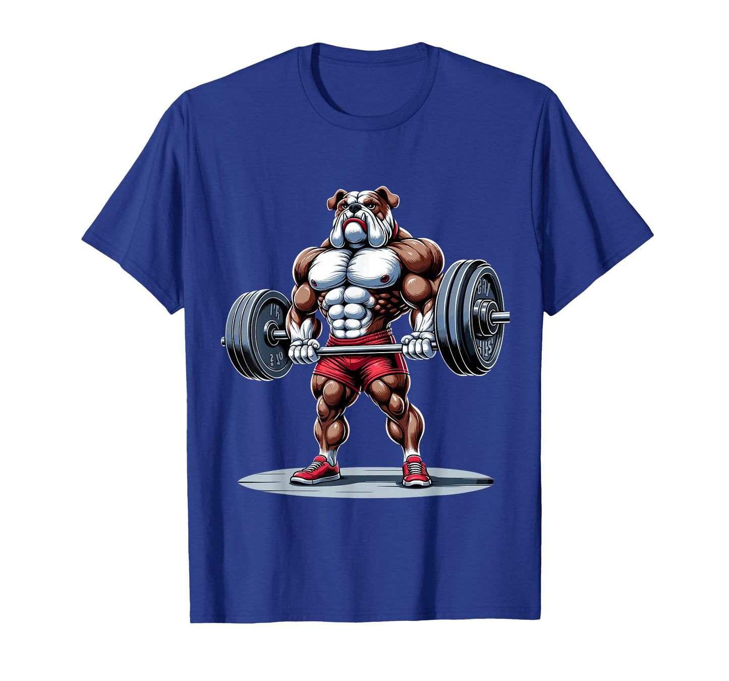 English Bulldog Muscular Gym Fitness Bodybuilding T-Shirt
