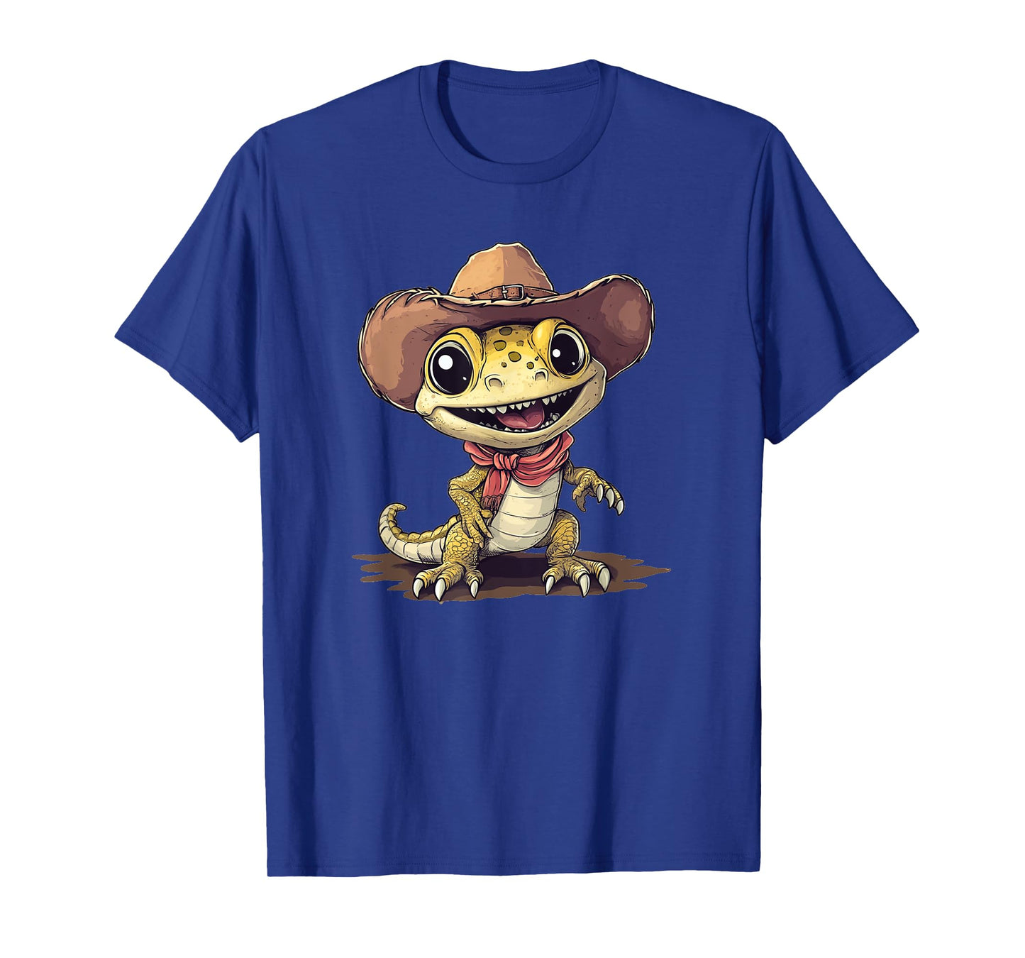 Funny Rodeo Lizard with Cowboy Hat Costume T-Shirt