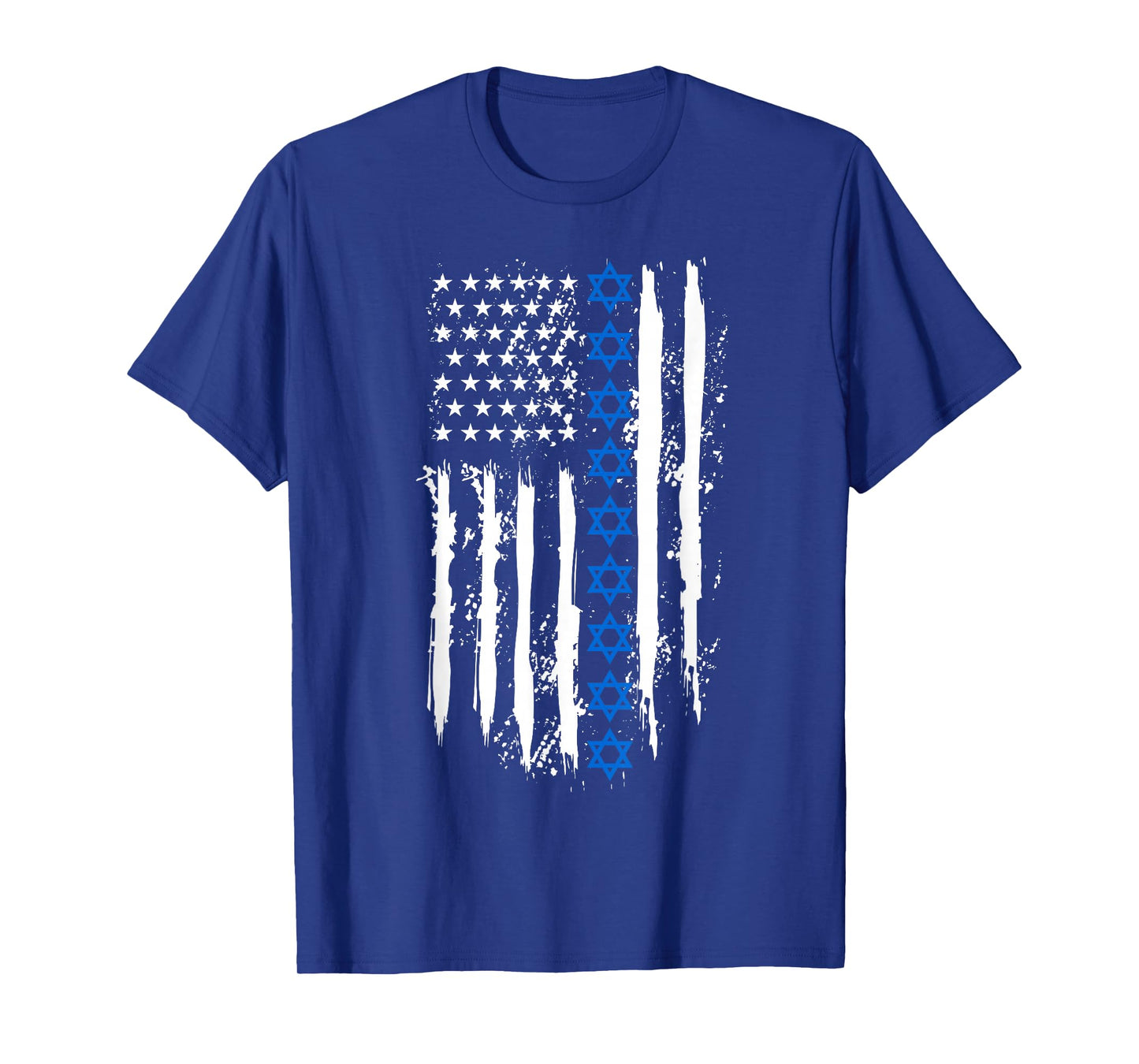 Israel Independence Star of David US American Flag Patriotic T-Shirt