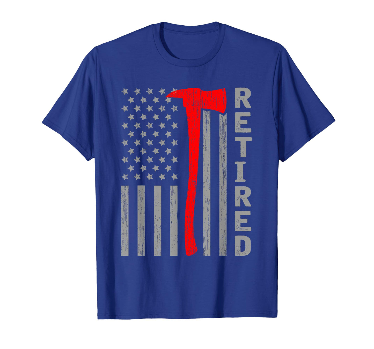 Funny Retired Firefighter USA Flag Fireman Retirement Outfit T-Shirt