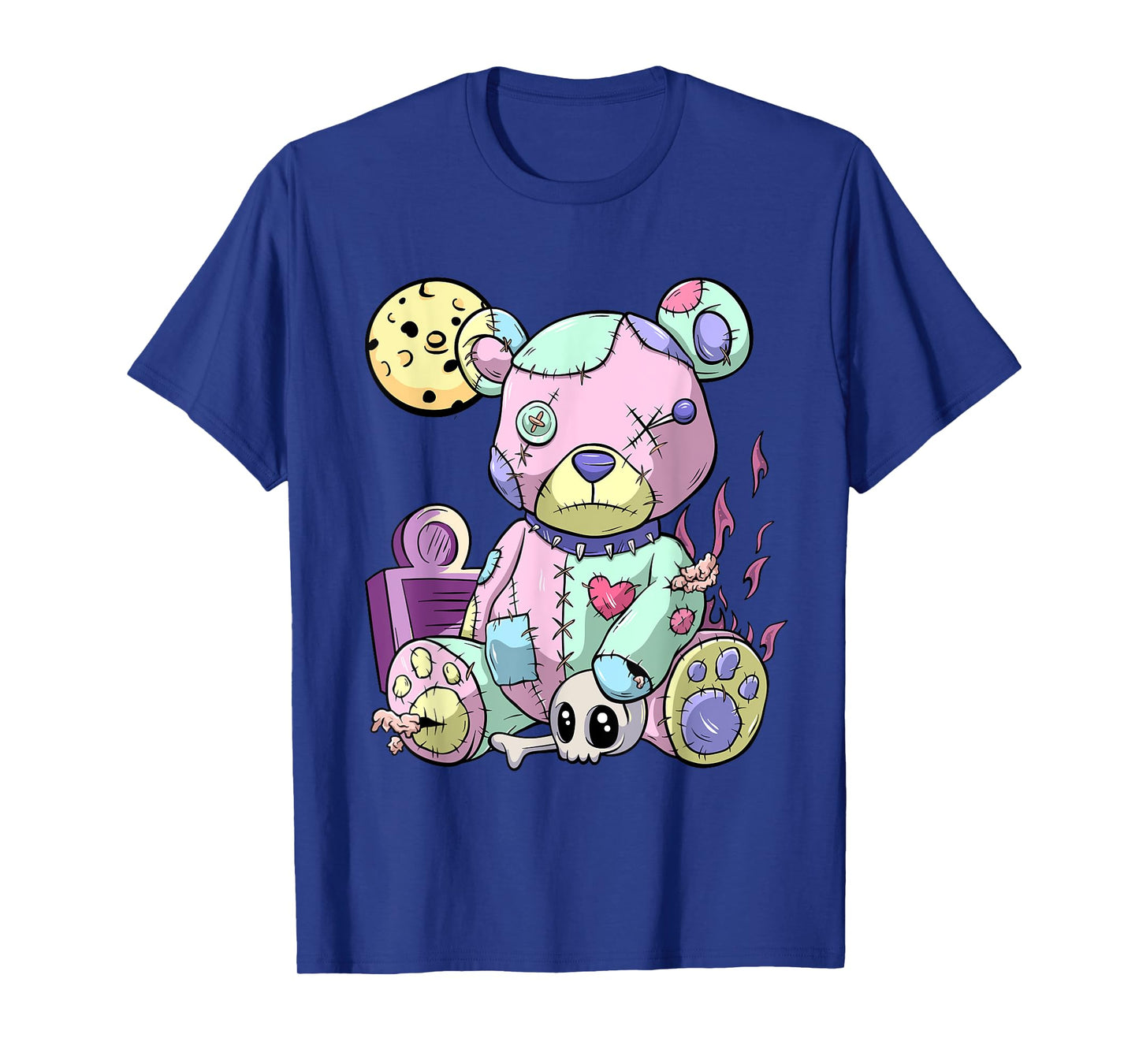 Kawaii Pink Pastel Goth Cute Creepy Teddy Bear Anime T-Shirt