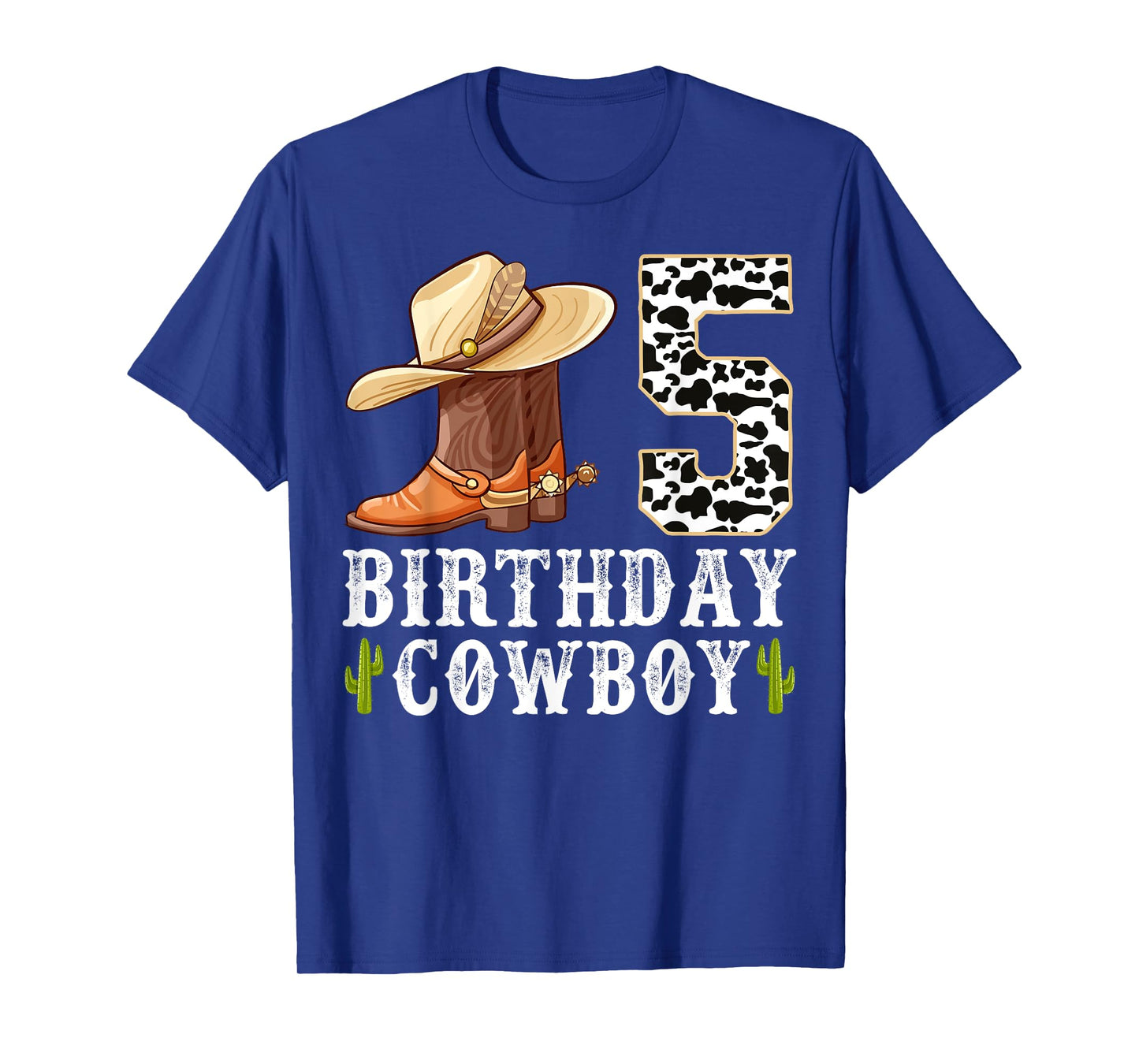 5th Birthday Cowboy Kid 5 Years Old Rodeo Lover Party T-Shirt
