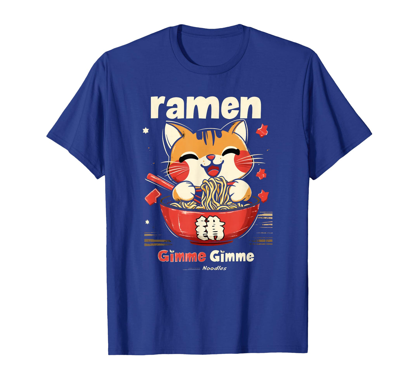 Anime Cat Ramen Kawaii japanese cat kawaii manga T-Shirt