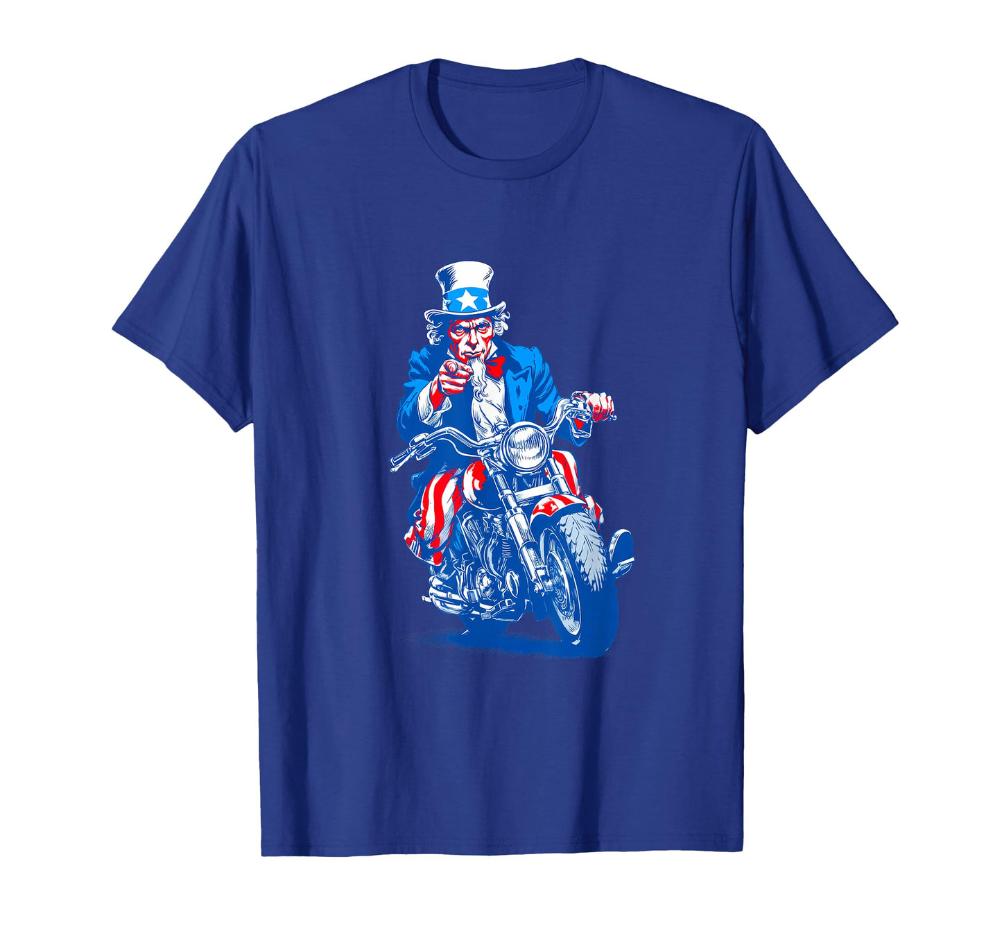 Patriotic Motorcycle Costume for Biker T-Shirt
