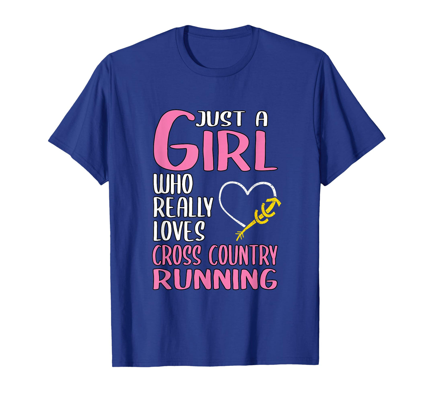 Womens Just A Girl Who Really Loves Cross Country Running T-Shirt