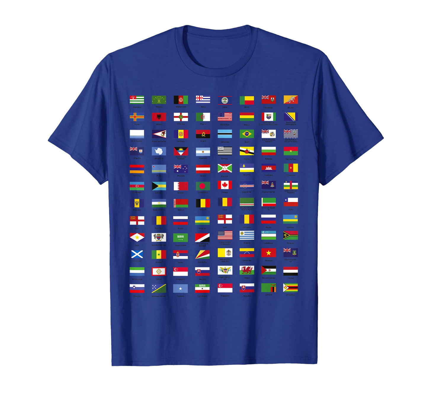 All Countries Flags of The World 287 Flag International Trip T-Shirt