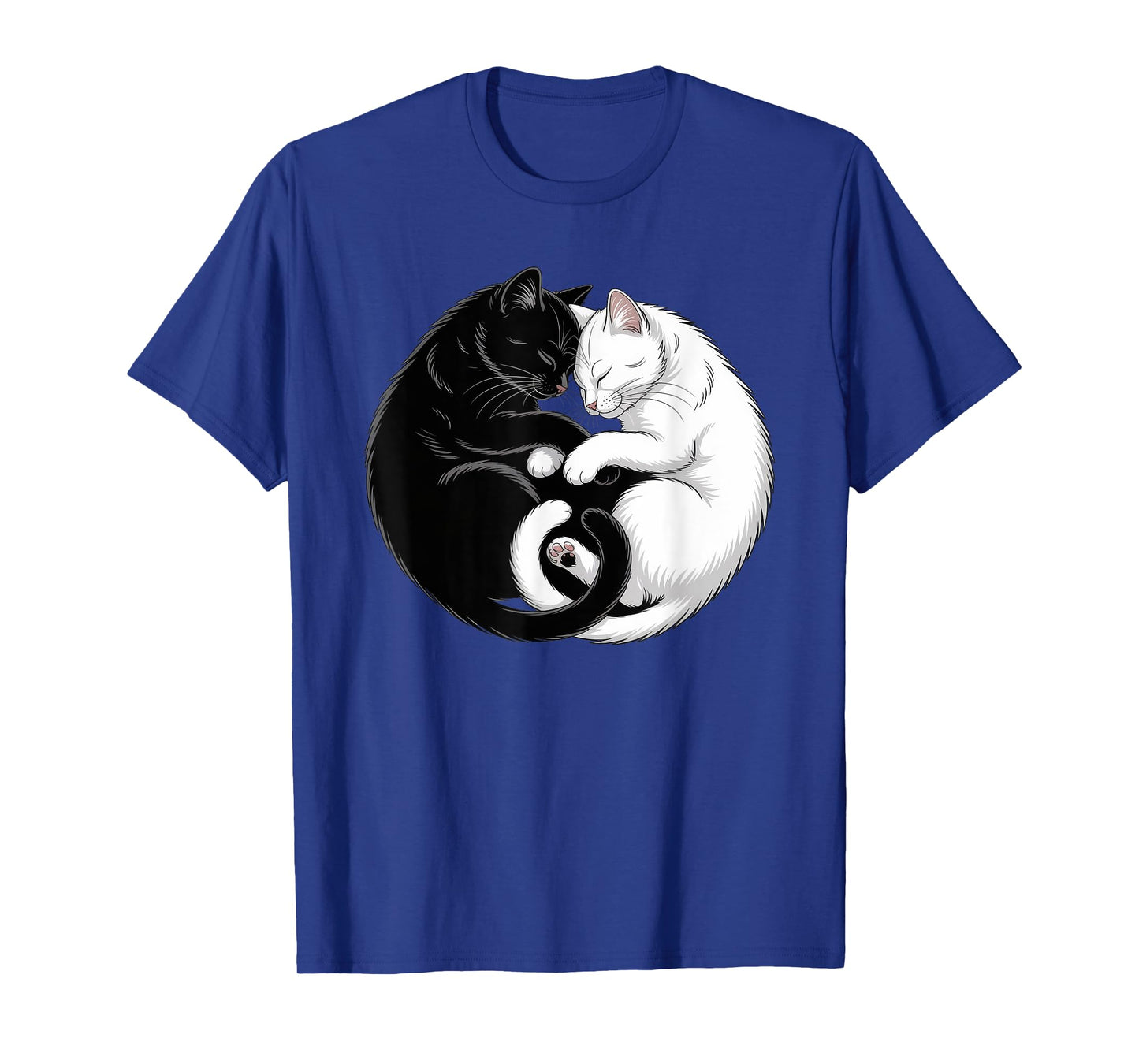 Yin and Yang Pet Cat Black White Cats T-Shirt
