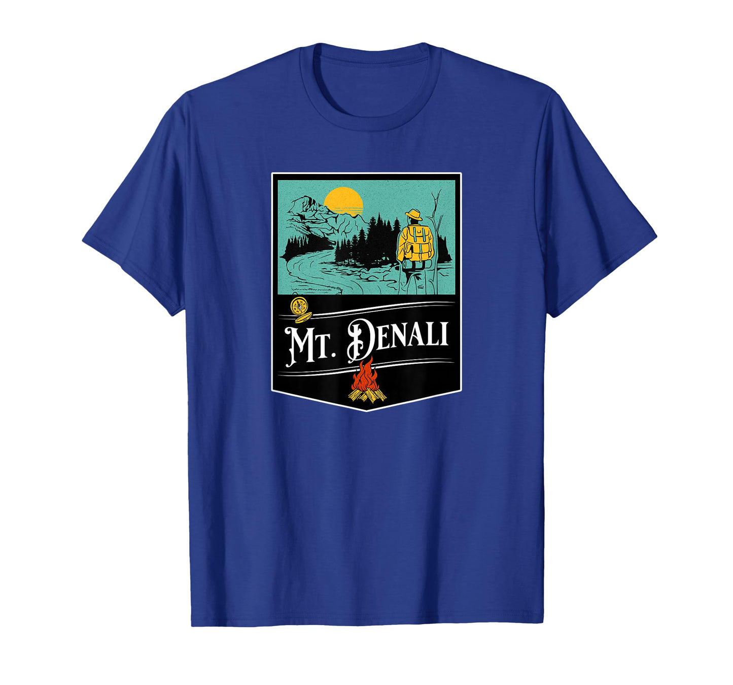 Retro Mount Denali Souvenir/Mt. Denali T-Shirt