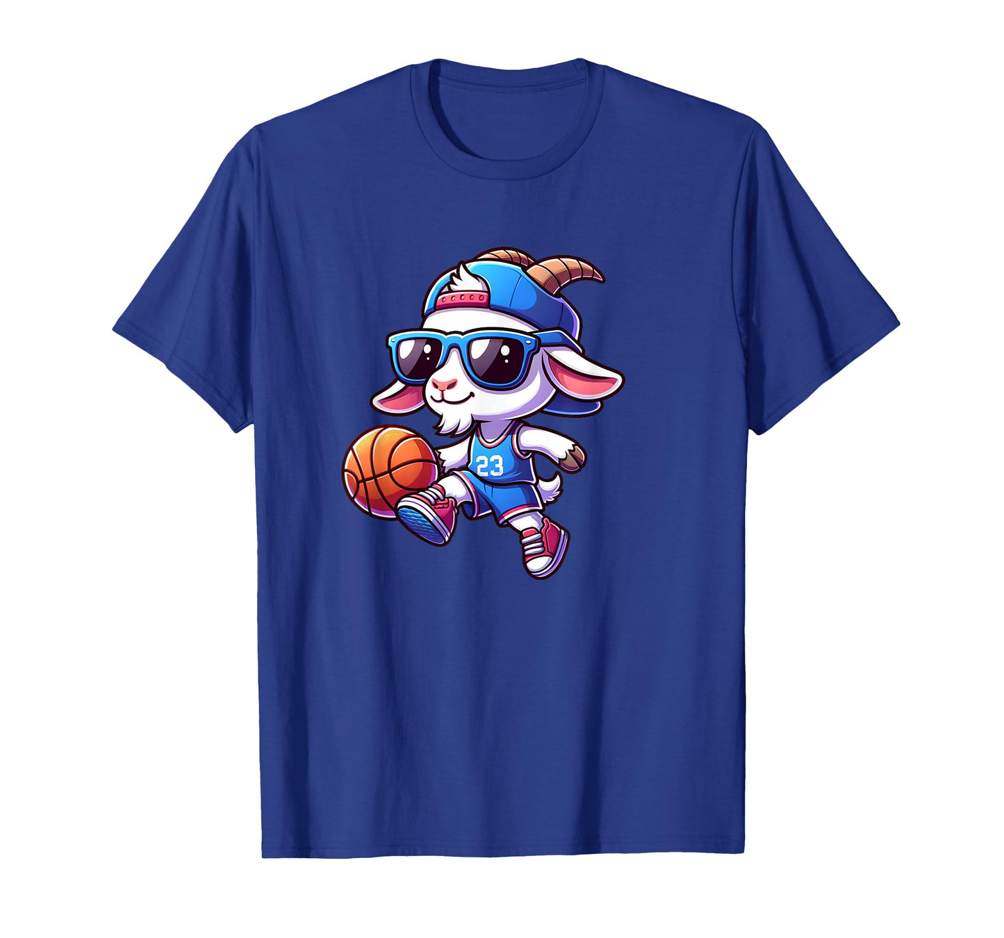 Goat Basketball Enthusiast Sport Team Fan T-Shirt