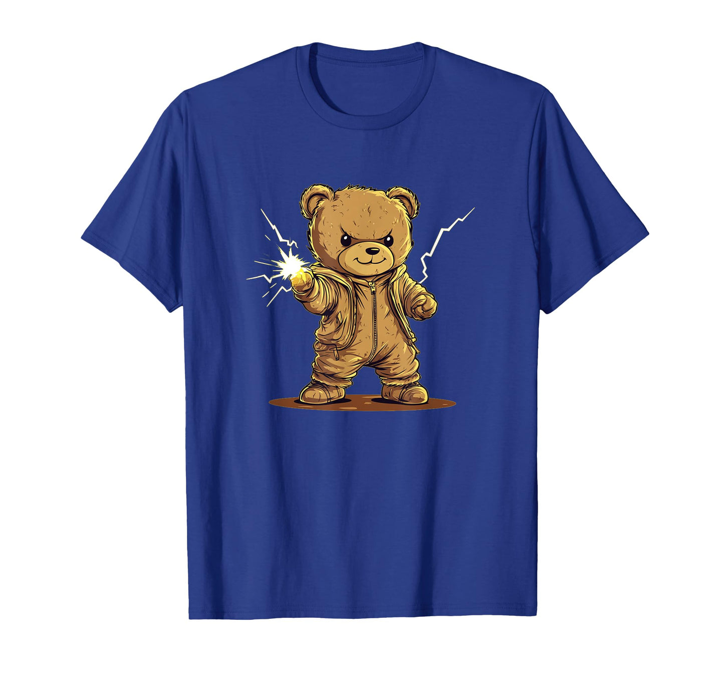 Cool Lightning Teddy Bear Costume for Adults and Kids T-Shirt