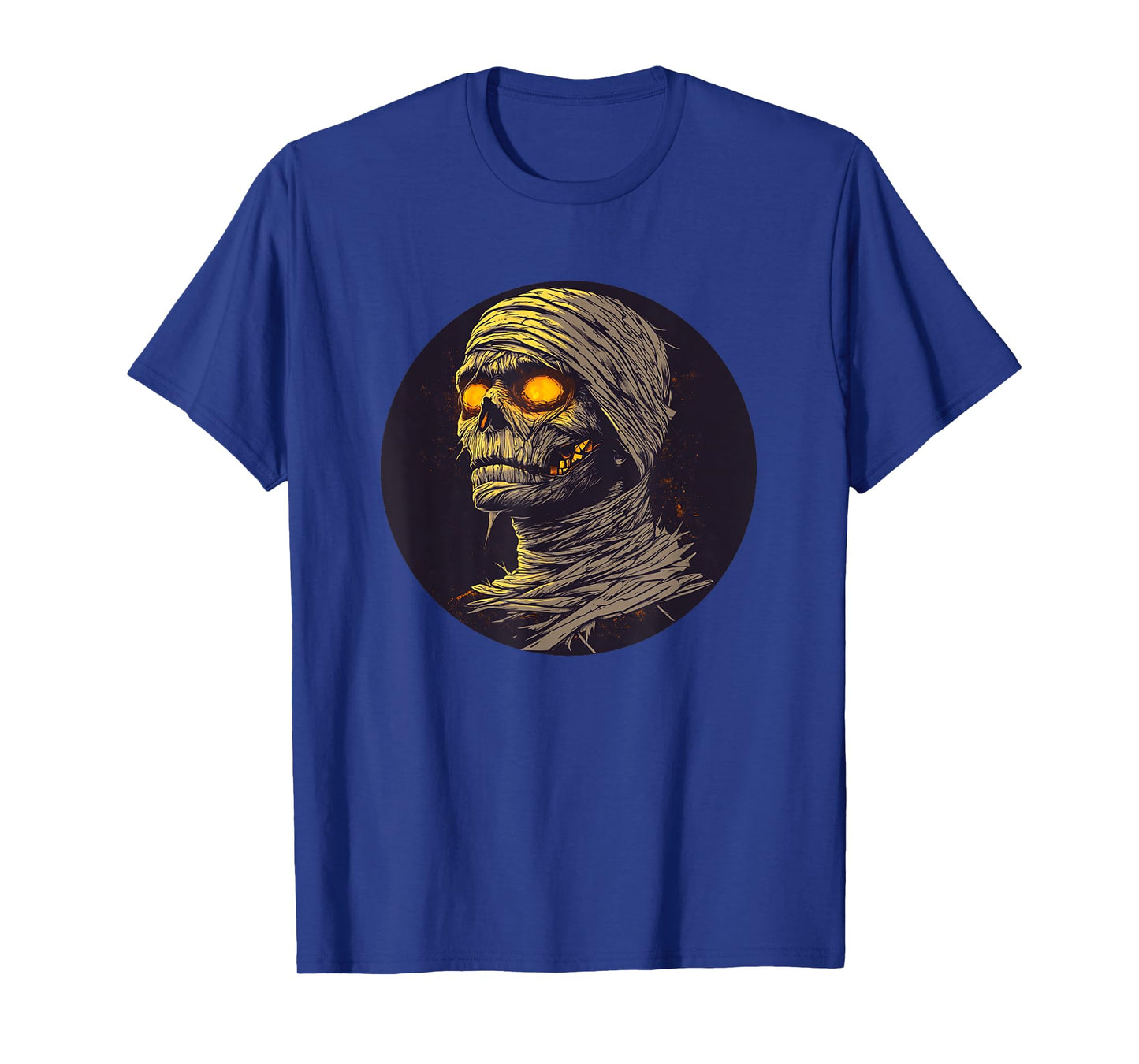 A Hilarious Mummy with Yellow Eyes Ready for Some Fun T-Shirt