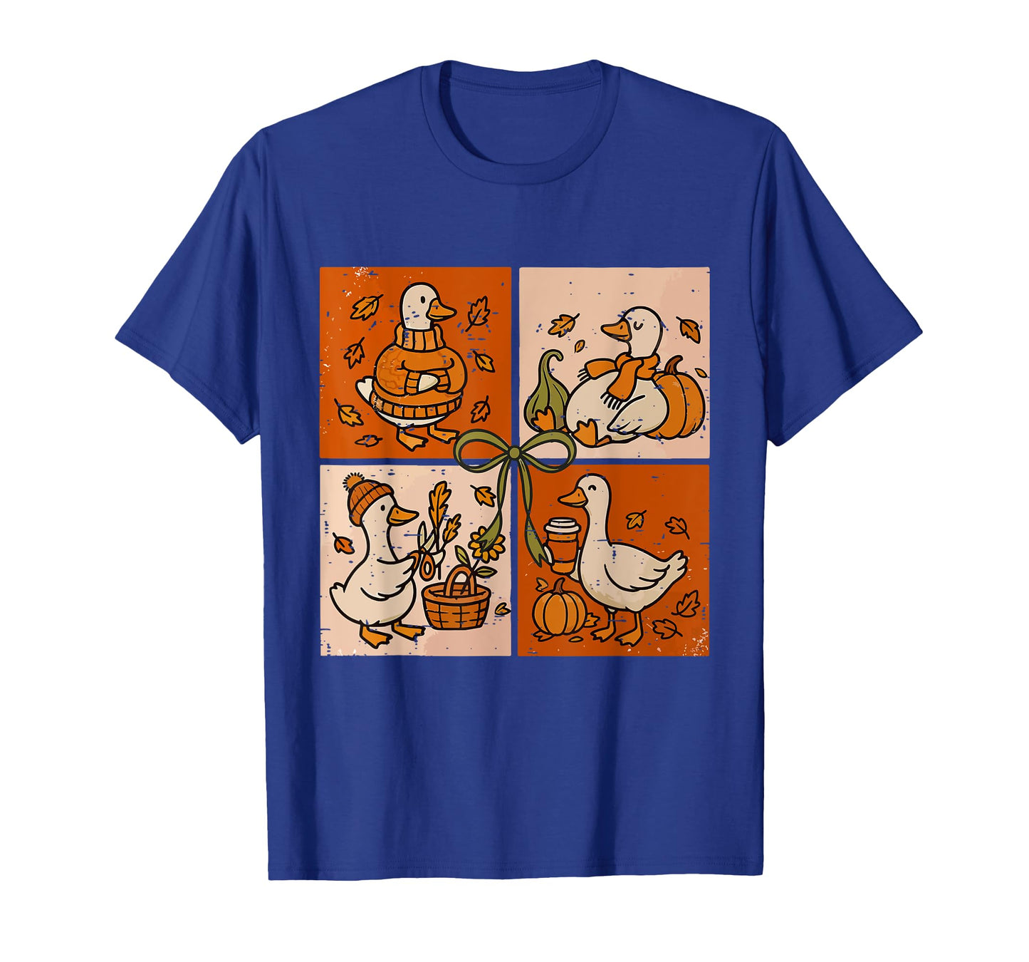 Funny Fall Autumn Pumpkin Latte Goose Lover Pumpkin Spice T-Shirt