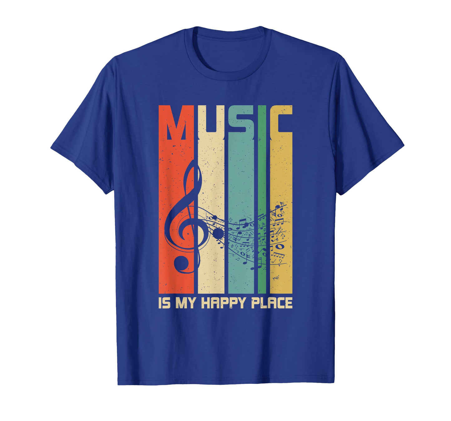 Music is My Happy Place Gift Musician Lover Artist Singer T-Shirt