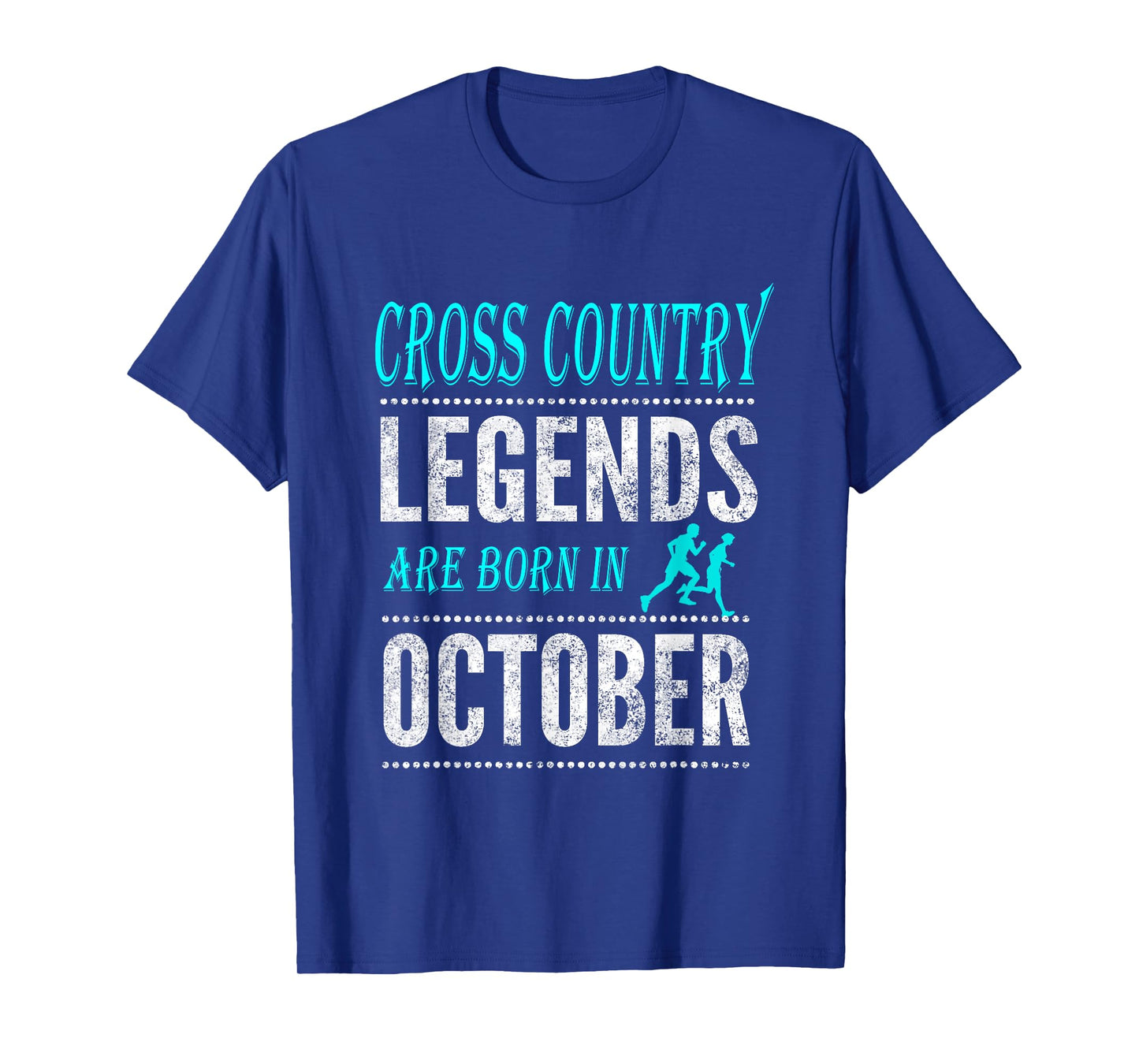 Top Boys + Girls Cross Country Legend Born October TShirt T-Shirt