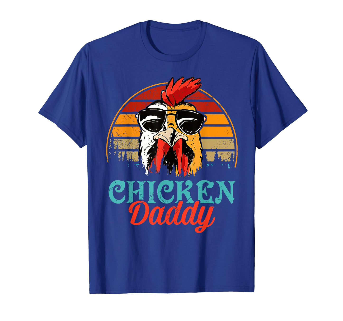 Vintage Chicken Dad Chicken Lovers Daddy Father's Day T-Shirt