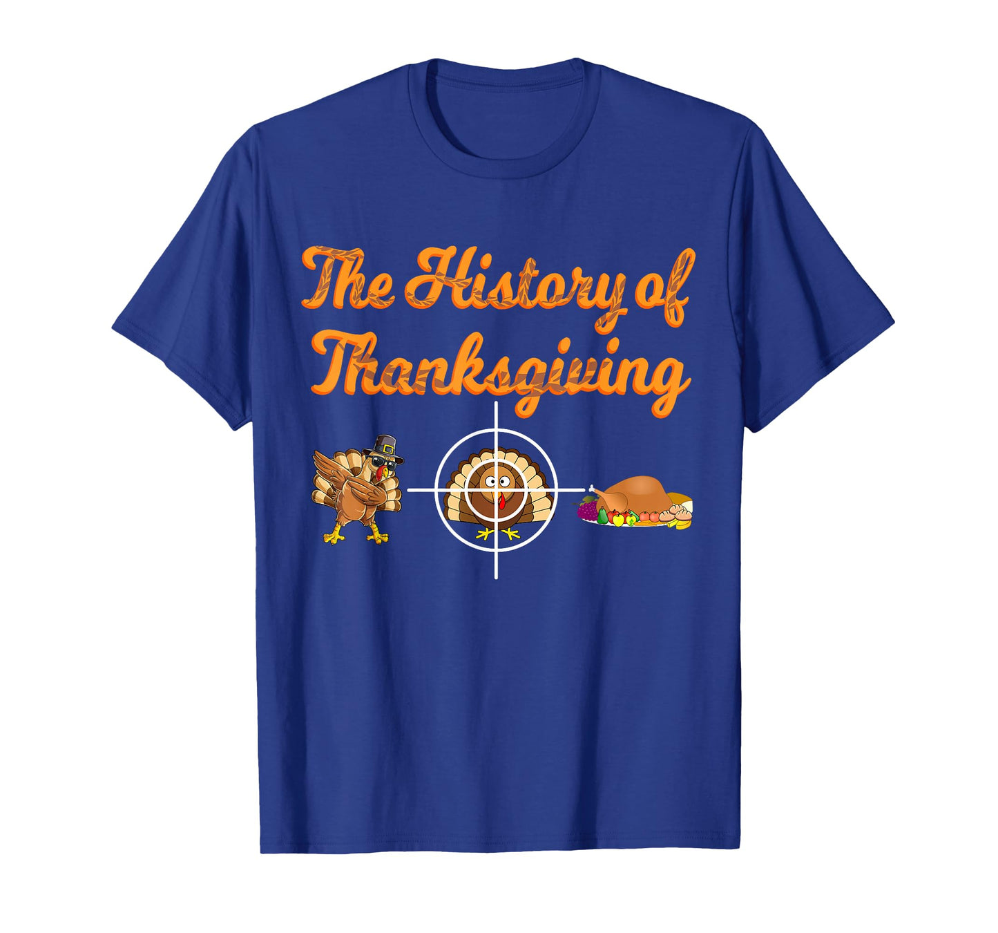 The History of Thanksgiving Day Pilgrim Boys Girls Turkey T-Shirt