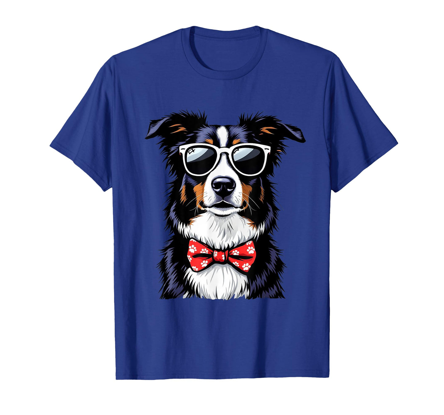Cool Border Collie Wearing Sunglasses T-Shirt
