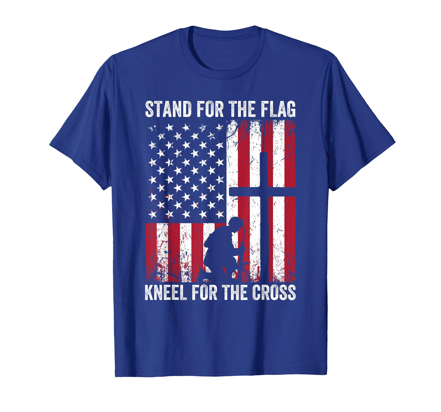 Stand For The Flag, Kneel For The Cross T-Shirt