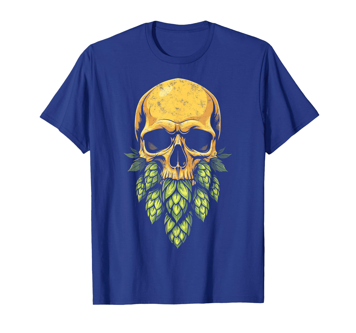 Hop Bearded Skull Brewer Funny Craft Beer Drinking IPA Lover T-Shirt