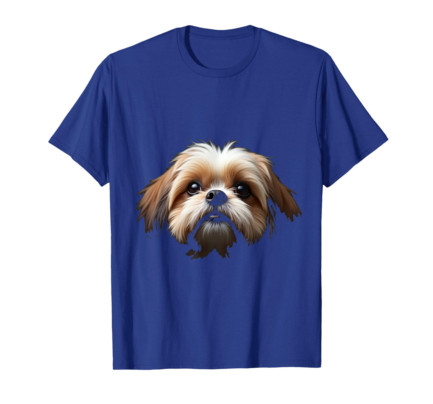 Black Shih Tzu Dog Shih Tzu Face T-Shirt