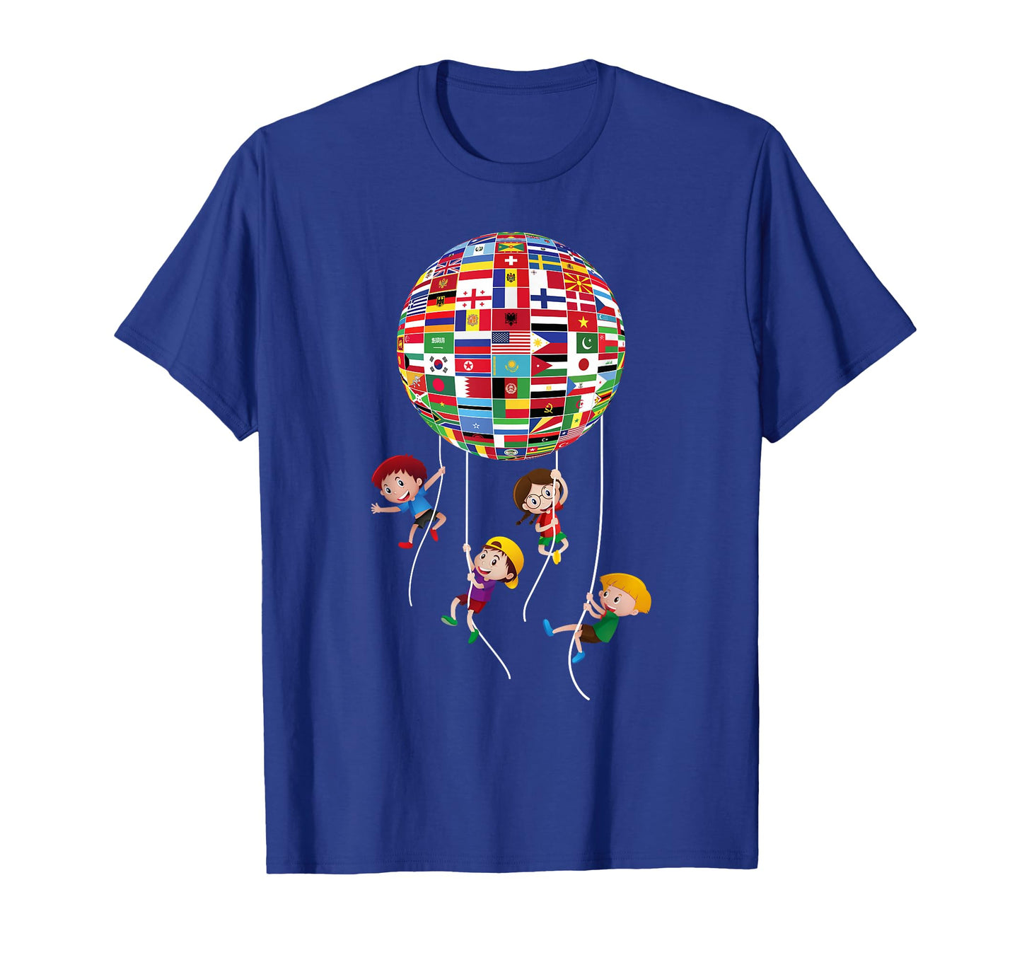 Flags Of The World Cultural Diversity Kids Around The Globe T-Shirt