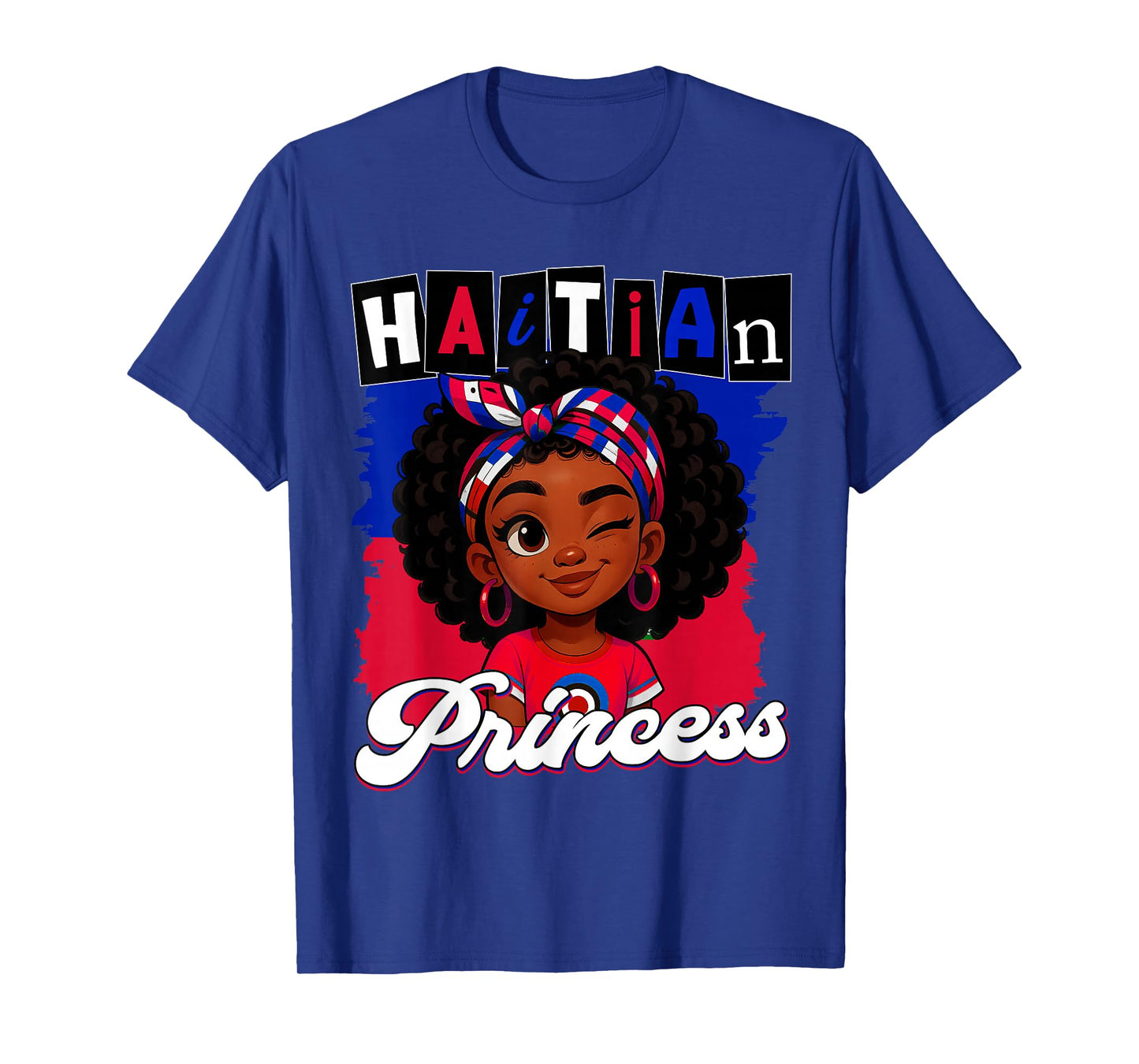 Haitian Princess Ayiti Pride Haiti Flag Day Girls Gifts T-Shirt