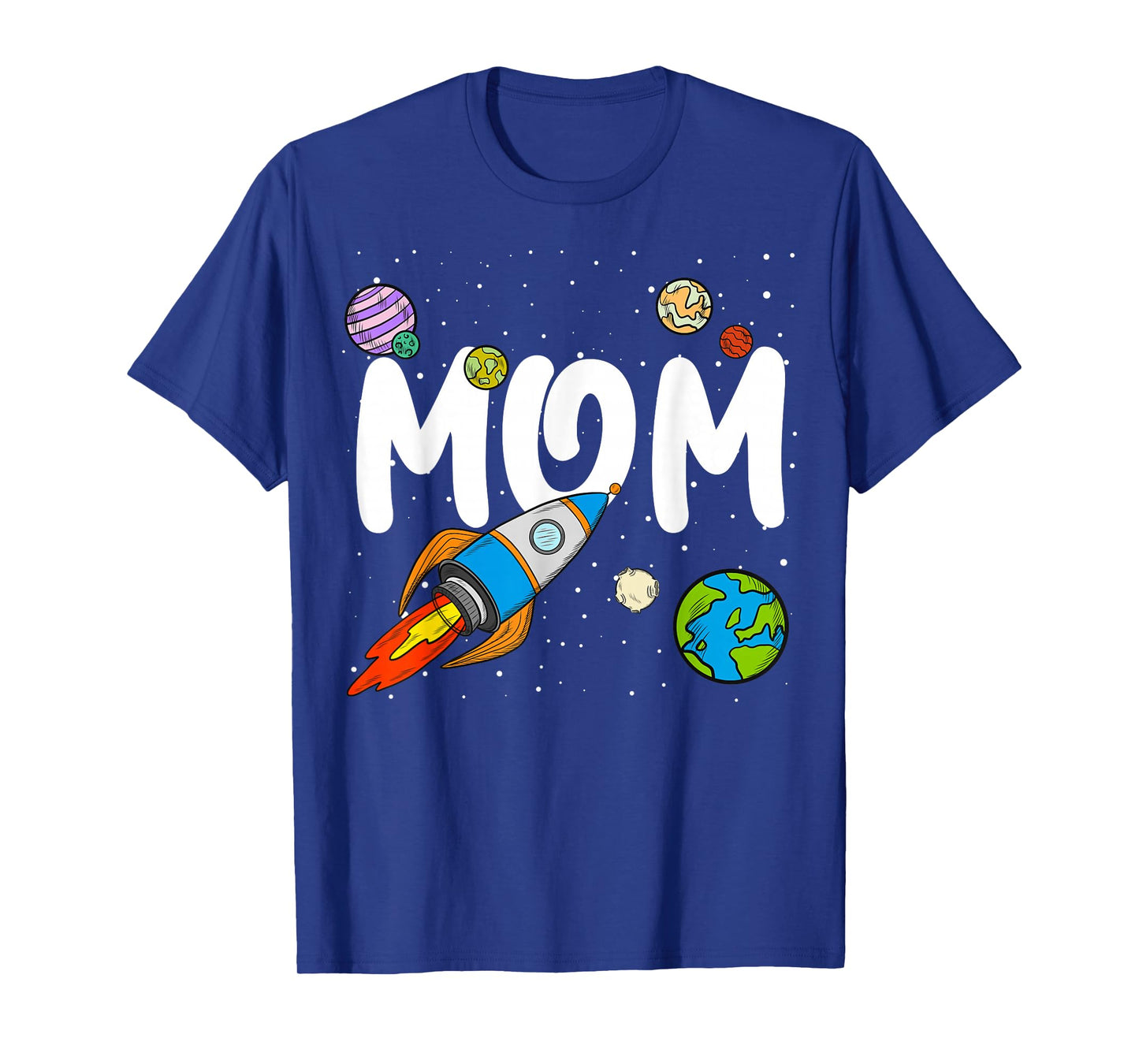 Mom of The Birthday Boy Rocket Space Outfit T-Shirt