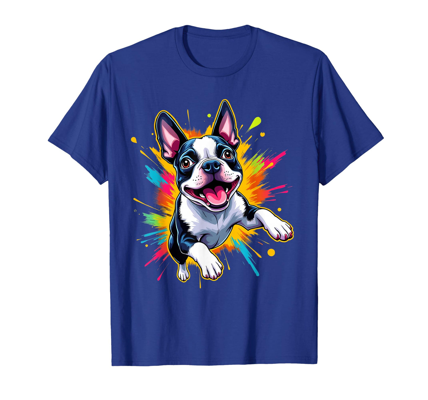 Boston Terrier Lovers Jumping Design Funny Boston Terrier T-Shirt
