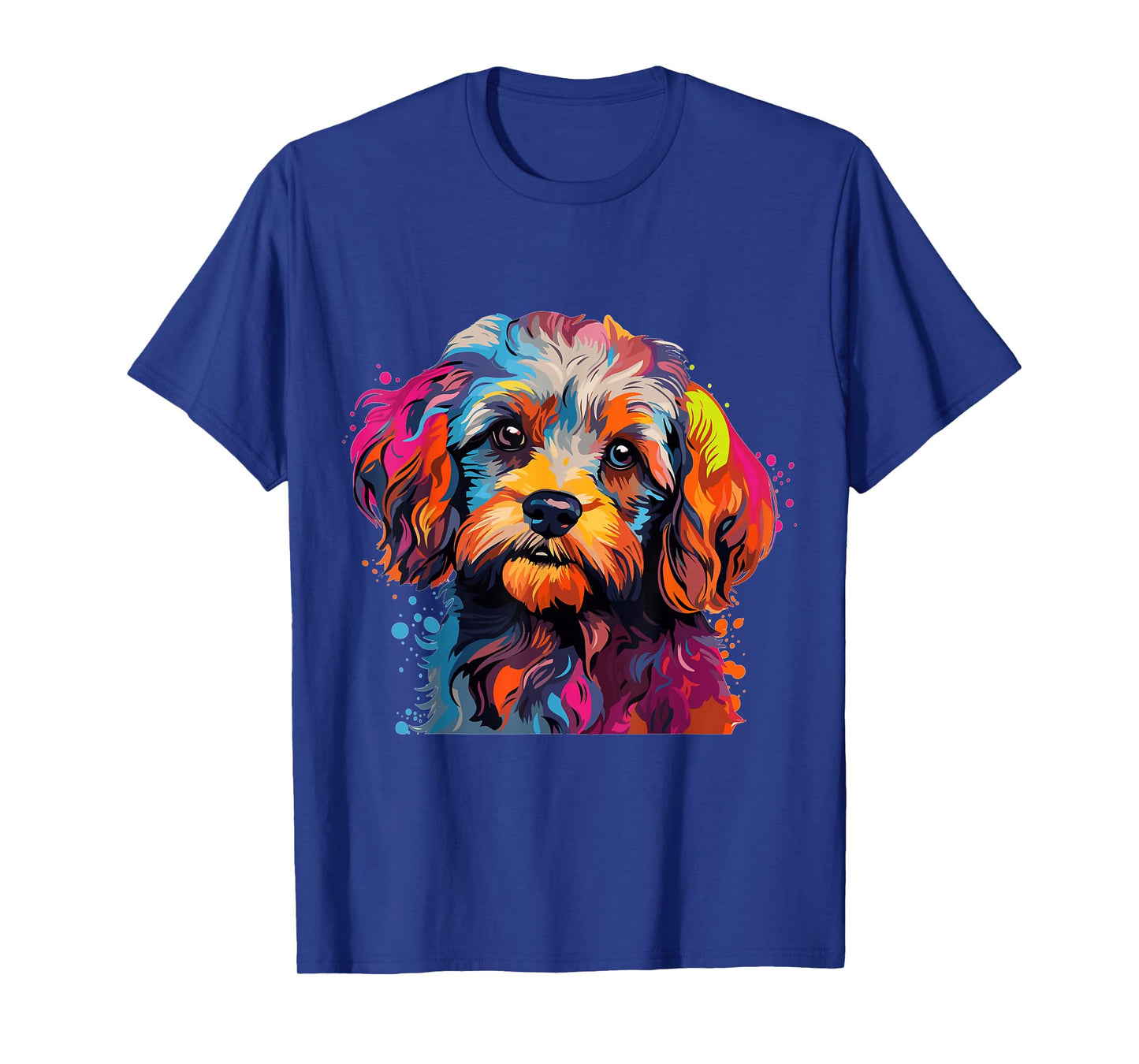Cavapoo Dog Breed Pet Cute Colorful Pop Art Graphic T-Shirt