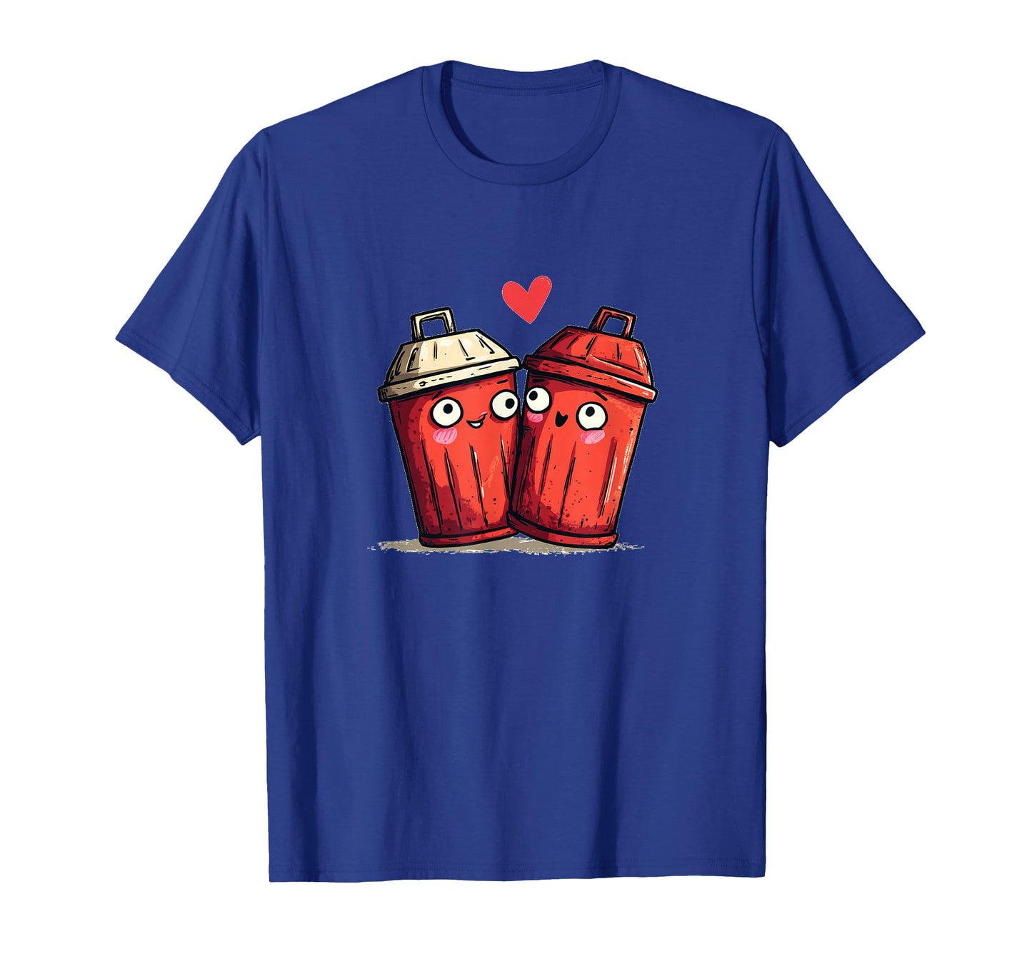Red Trash Can Love for Valentine's Day T-Shirt