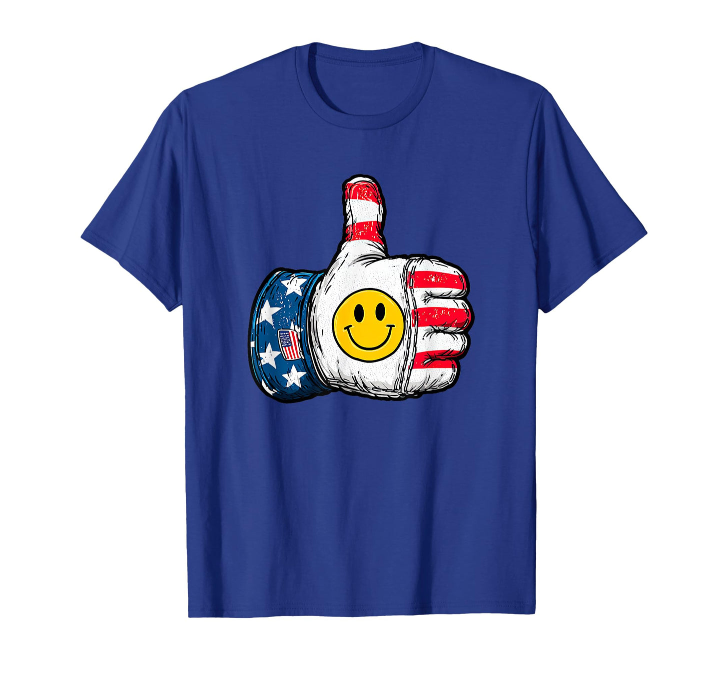 Awesome Smile and Thumb Up in US Colors T-Shirt
