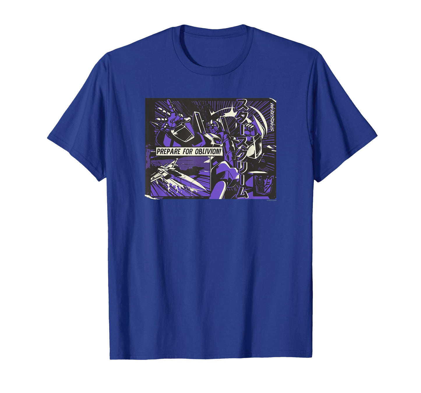 Transformers Starscream Prepare for Oblivion! Japanese Comic T-Shirt