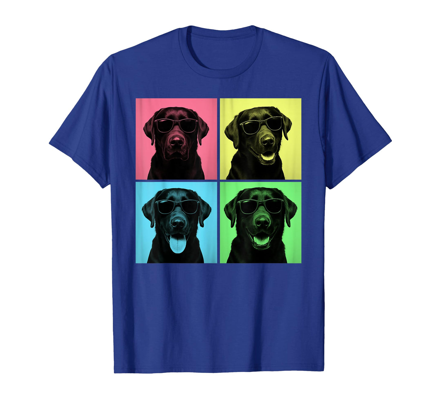 Labrador Pop Art Funny Black Lab Dog Lover Photo Booth T-Shirt