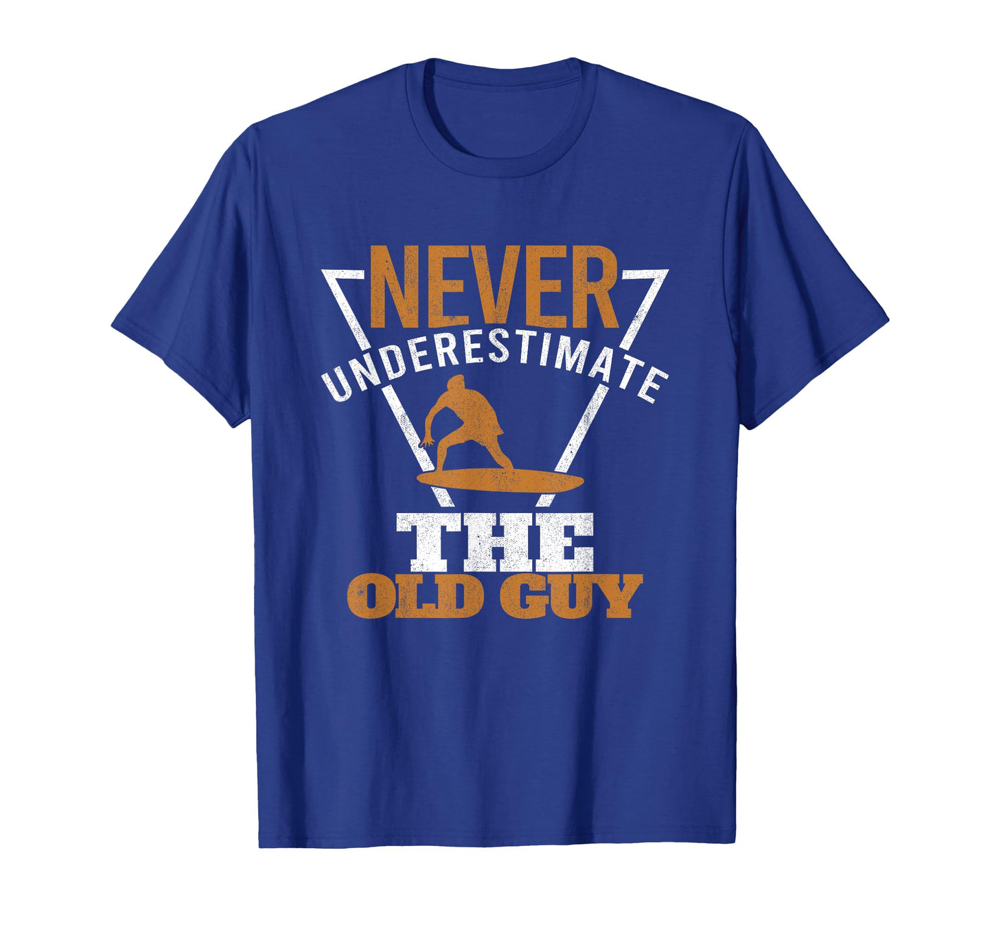 Surfer Grandpa Surfing Old Guy Surfers Fathers Day Surf T-Shirt