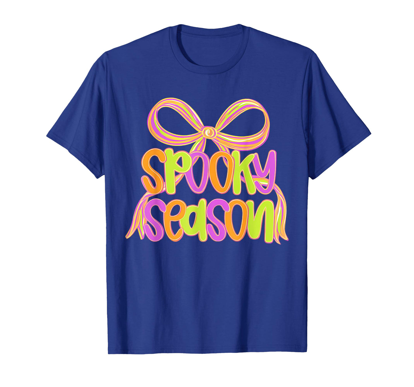 Spooky Season Halloween Coquette Bow Spooky Mama T-Shirt