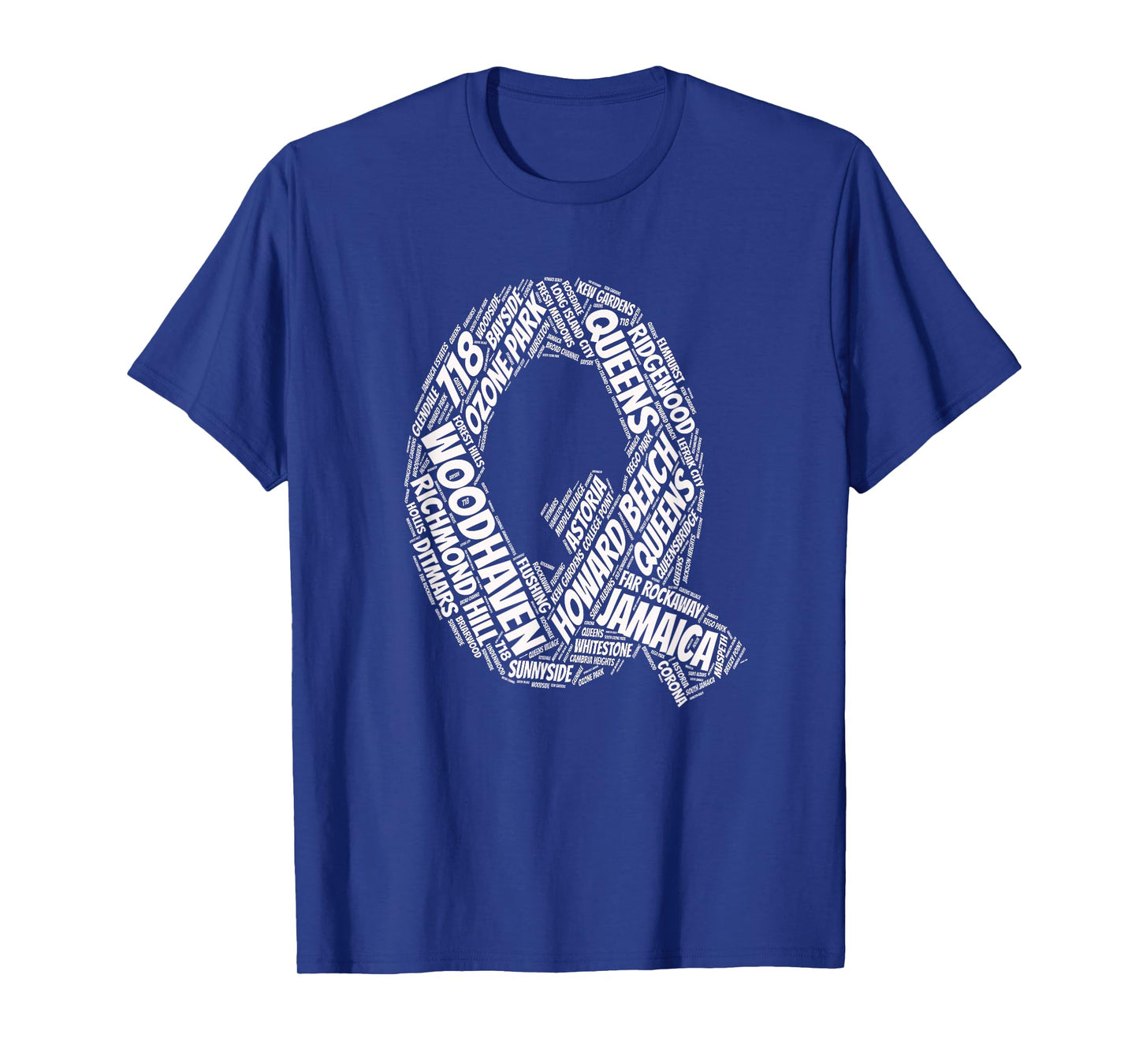 Queens New York City ny T-shirt areas on map T-Shirt