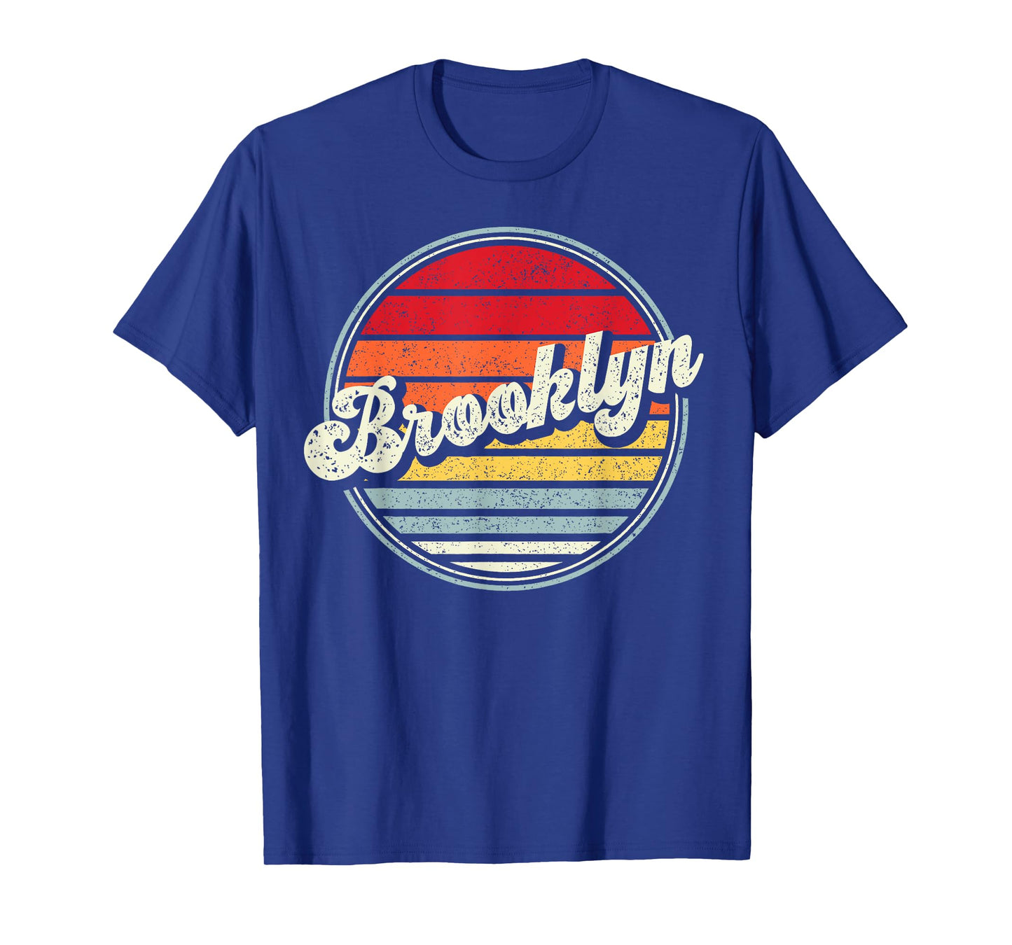 Retro Brooklyn Home State Cool 70s Style Sunset Men Women T-Shirt