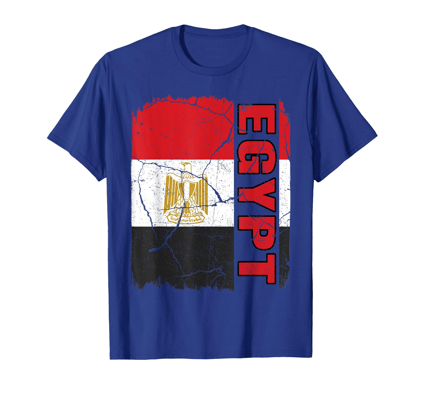 Vintage Egyptian Flag Egypt Pride Roots Heritage Gift T-Shirt