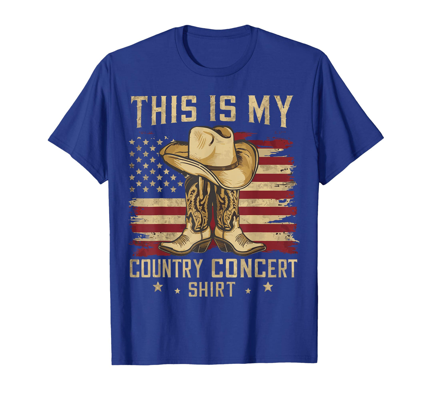 This Is My Country Concert Shirt T-Shirt, Small, Black