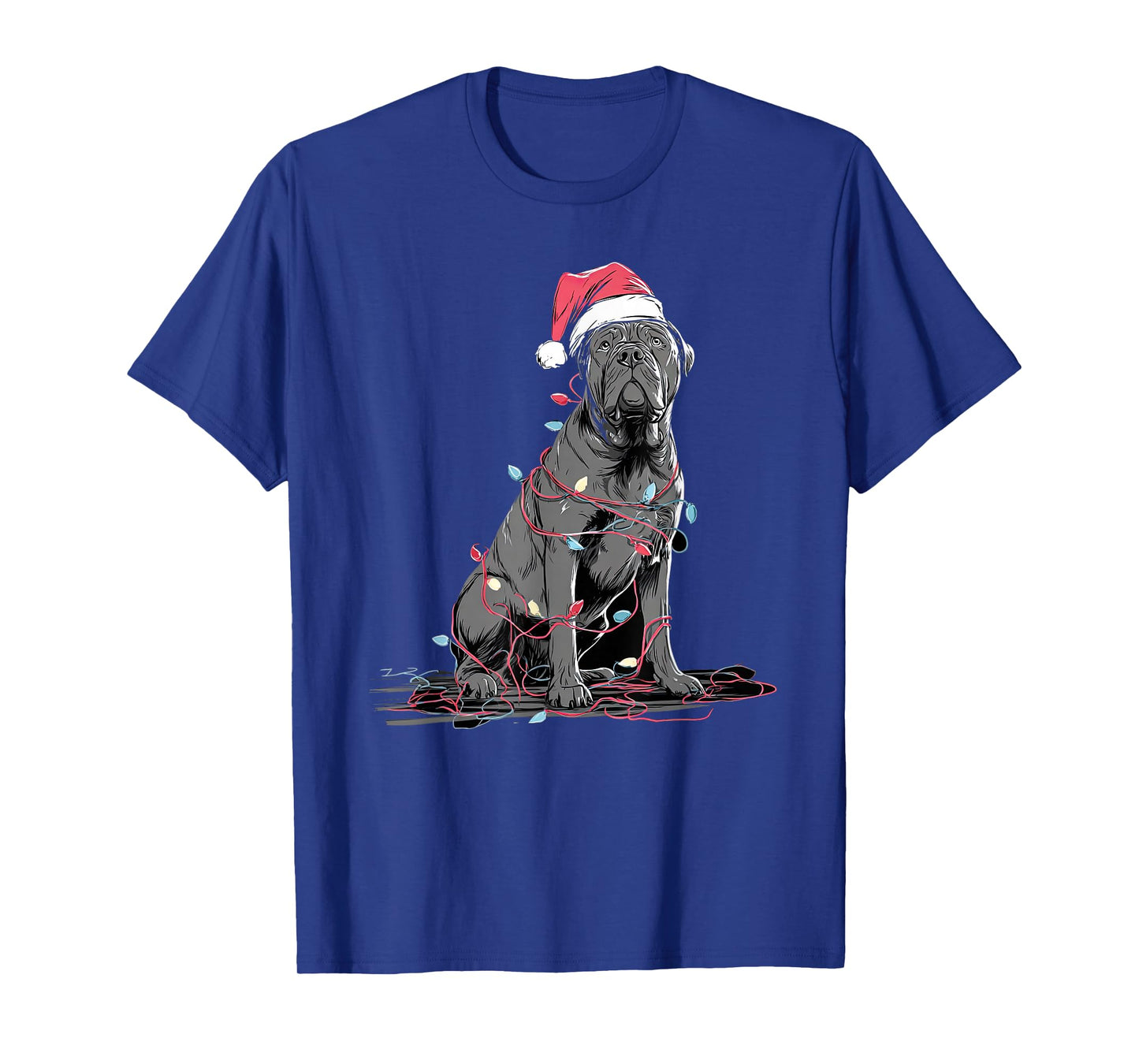Funny Cane Corso Christmas Graphics Dog Lights Lover T-Shirt