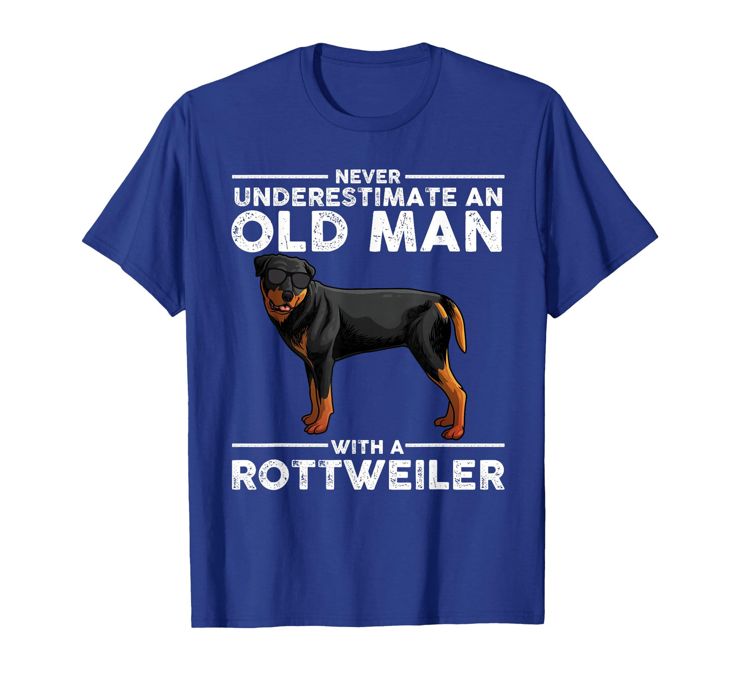 Funny Rottweiler Designs for Men Dad Grandpa Rottie Lovers T-Shirt Small