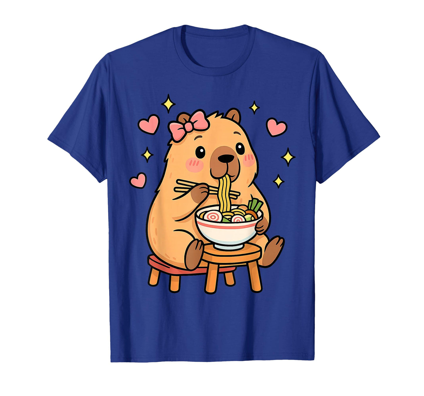 Cute Girls Capybara Ramen Kawaii Tea Kawaii Capy Lover Kids T-Shirt