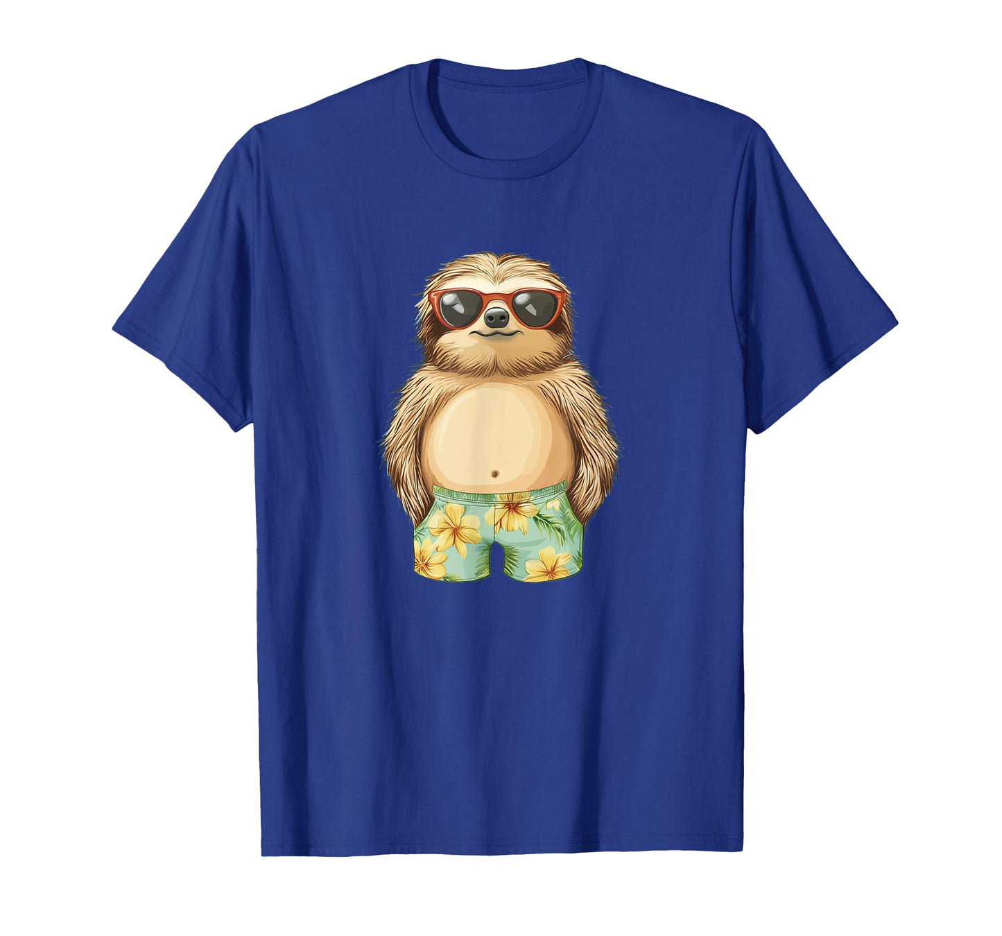 Sloth in Swimsuit Costume for Shorts and Sloths Lovers T-Shirt