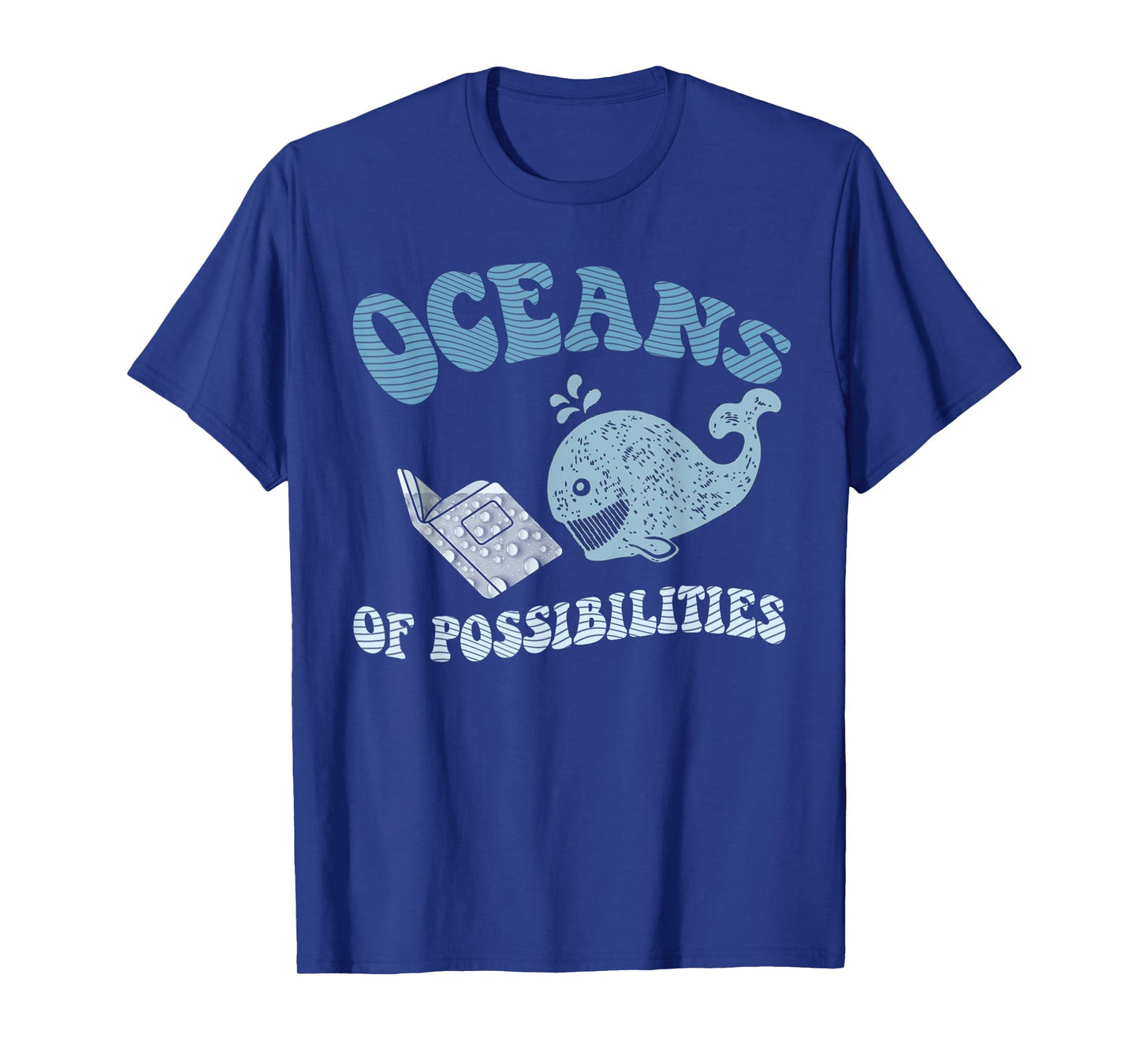 Funny OCEANS OF POSSIBILITIES Seaside Reading Teacher Beach T-Shirt
