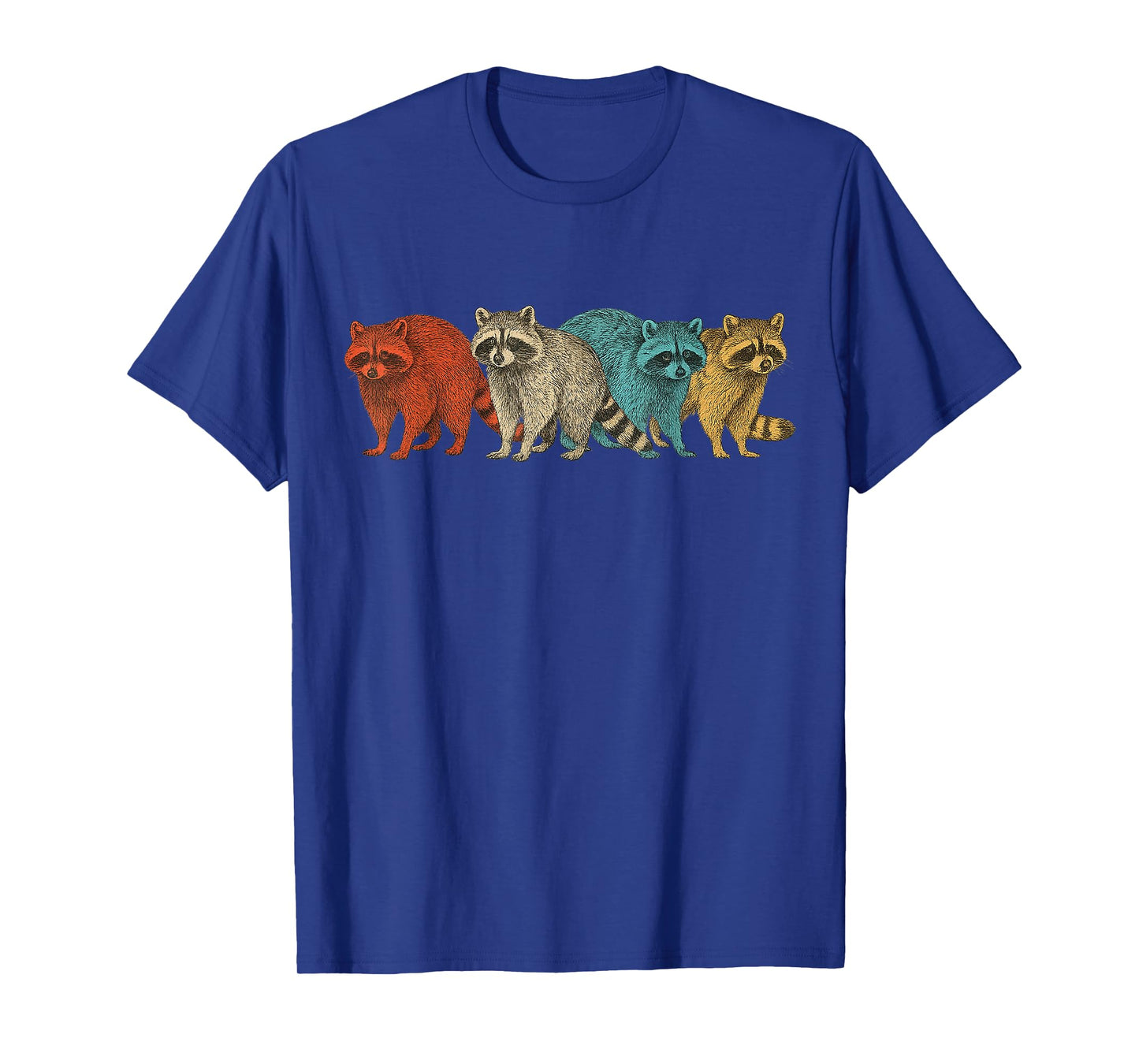 Retro Vintage Raccoon Funny Gifts For Men Women Boy Girl Kid T-Shirt