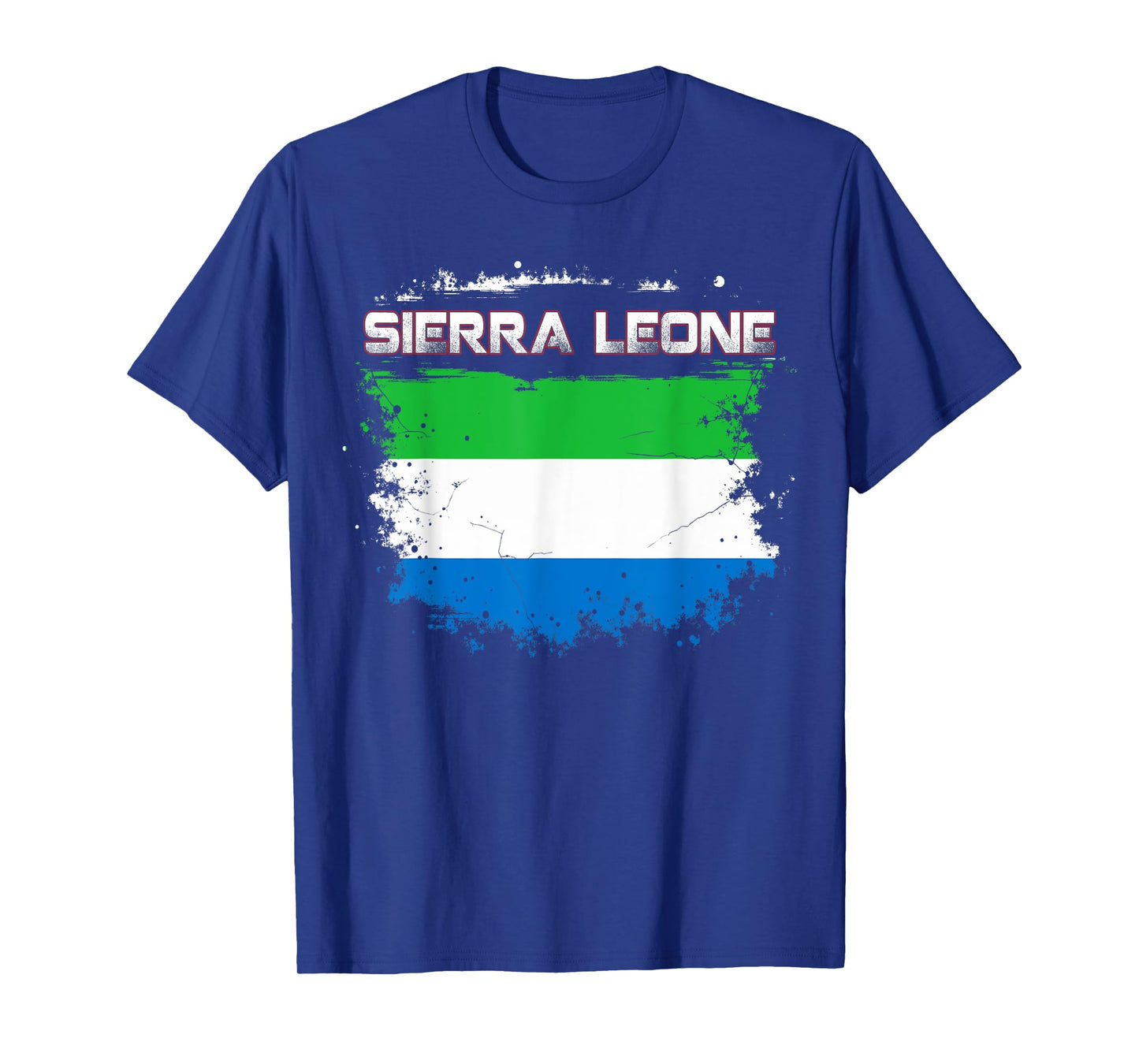 Vintage Patriotic Sierra Leonian Flag Sierra Leone T-Shirt