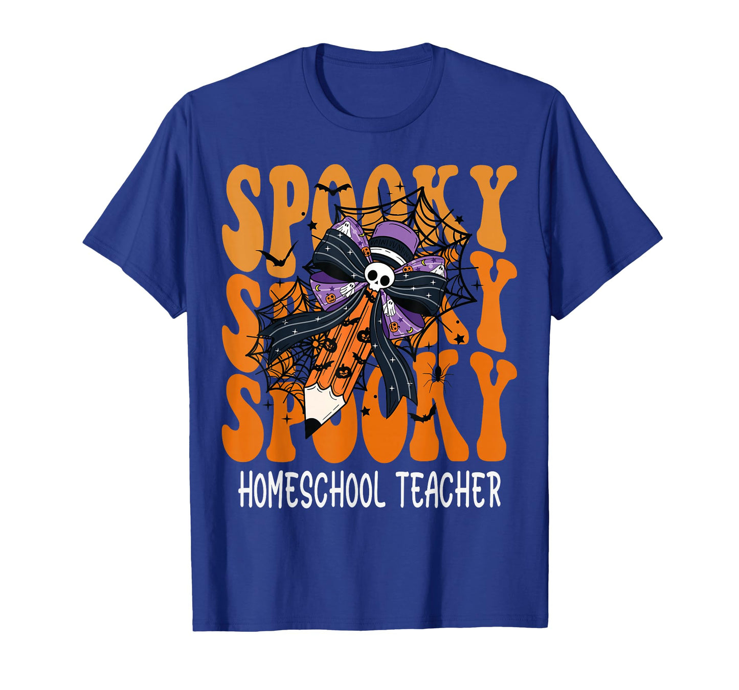 Spooky Homeschool Teacher Halloween School T-Shirt