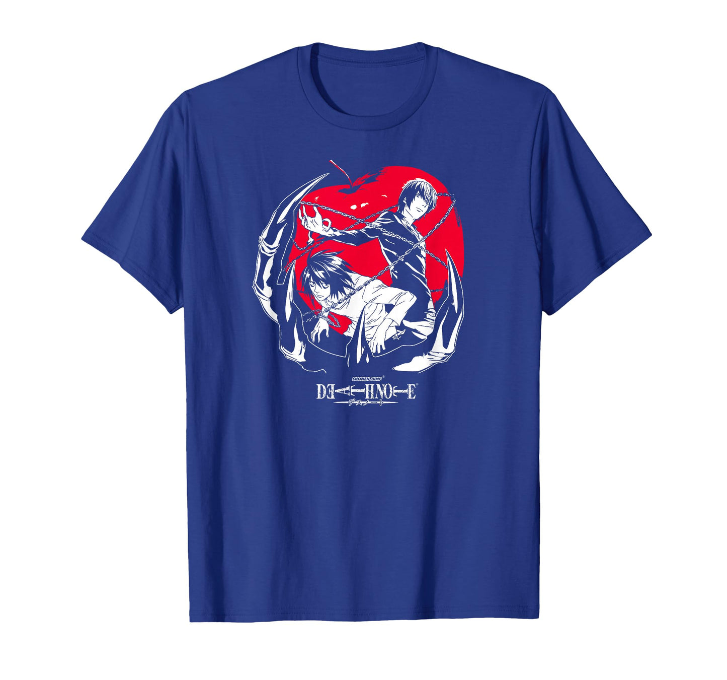 Death Note Light and L with Apple Anime T-Shirt