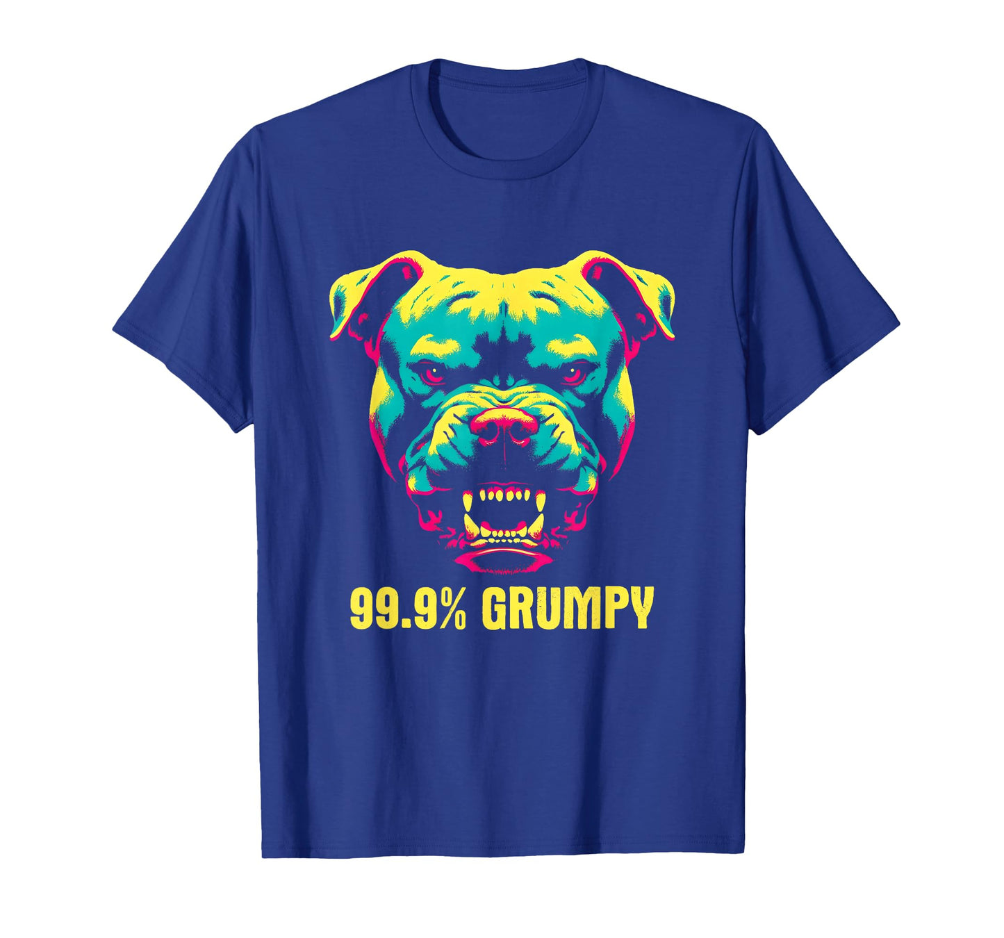 99.9% Grumpy Pit Bull - Funny Vintage Pit Bull Dog Lover T-Shirt