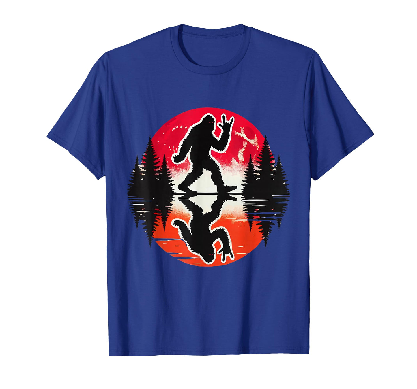 Bigfoot Reflection: Mythical Vibes in Nature T-Shirt